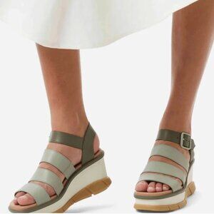 Sorel Joanie III Ankle Strap Wedge Platform Sandals Women's Size 7.5